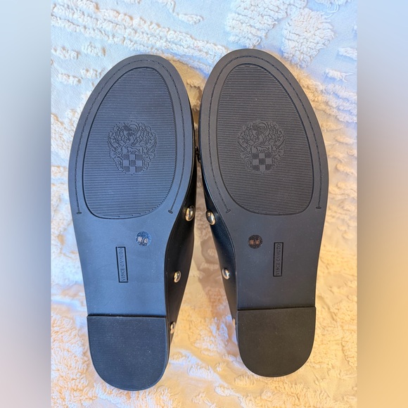 Chic Black Studded Vince Camuto Mules - Picture 6 of 6